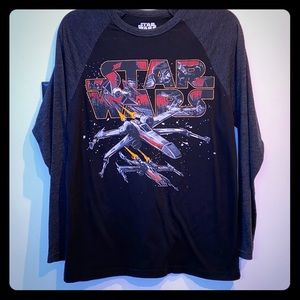 Star Wars Men’s Medium Tee X-Wing Tie Fighter